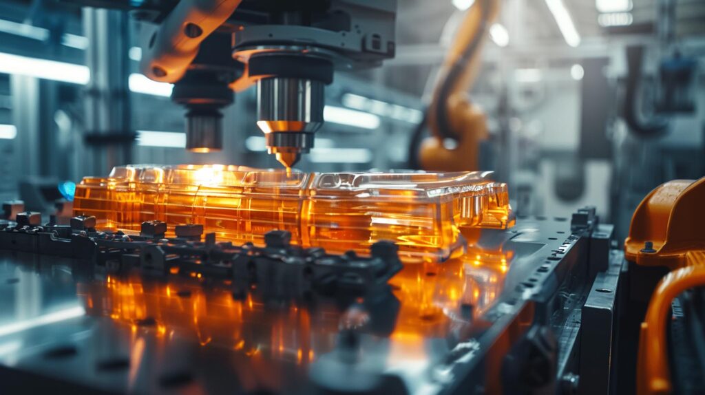 Design, Resistenza E Leggerezza: I Vantaggi Nascosti Dei Carter Termoformati 2 Confronto Tra Un Vecchio Carter In Metallo E Un Carter Moderno Blu, Realizzato Con Termoformatura Da Lastra Per Carter Industriali, Che Ne Mostra La Leggerezza E Il Design Superiore.