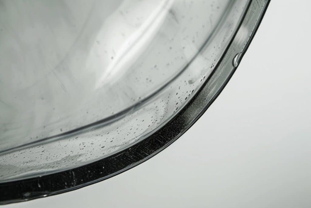 Dettaglio Del Rivestimento Antigraffio Applicato Su Una Barriera Industriale.