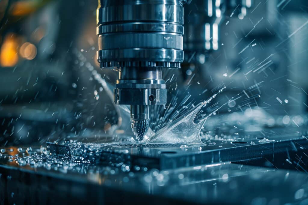 Fresatura Cnc A 5 Assi Su Un Blocco Di Alluminio Per Stampo Di Termoformatura